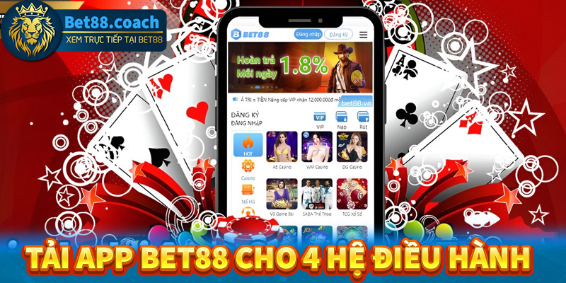 Hướng dẫn tải app Bet88 cho 4 hệ điều hành khác nhau 